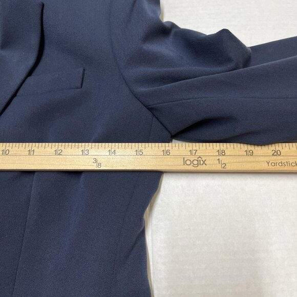 J Crew Mercantile Blazer Womens 2 Navy Schoolboy Gold Buttons Old Money Preppy - Picture 9 of 9